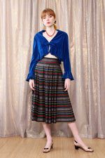 Candy Stripe Taffeta Skirt XS