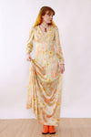 Desert Floral Maxi Dress S