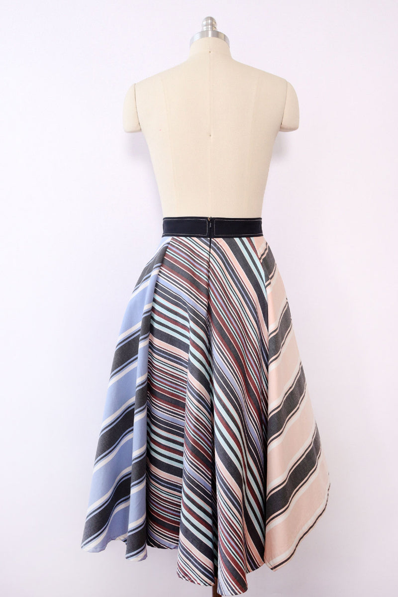 Sportmax Striped Swag Skirt S