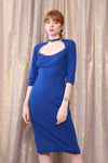 Sapphire Cage Back Wiggle Dress XS/S