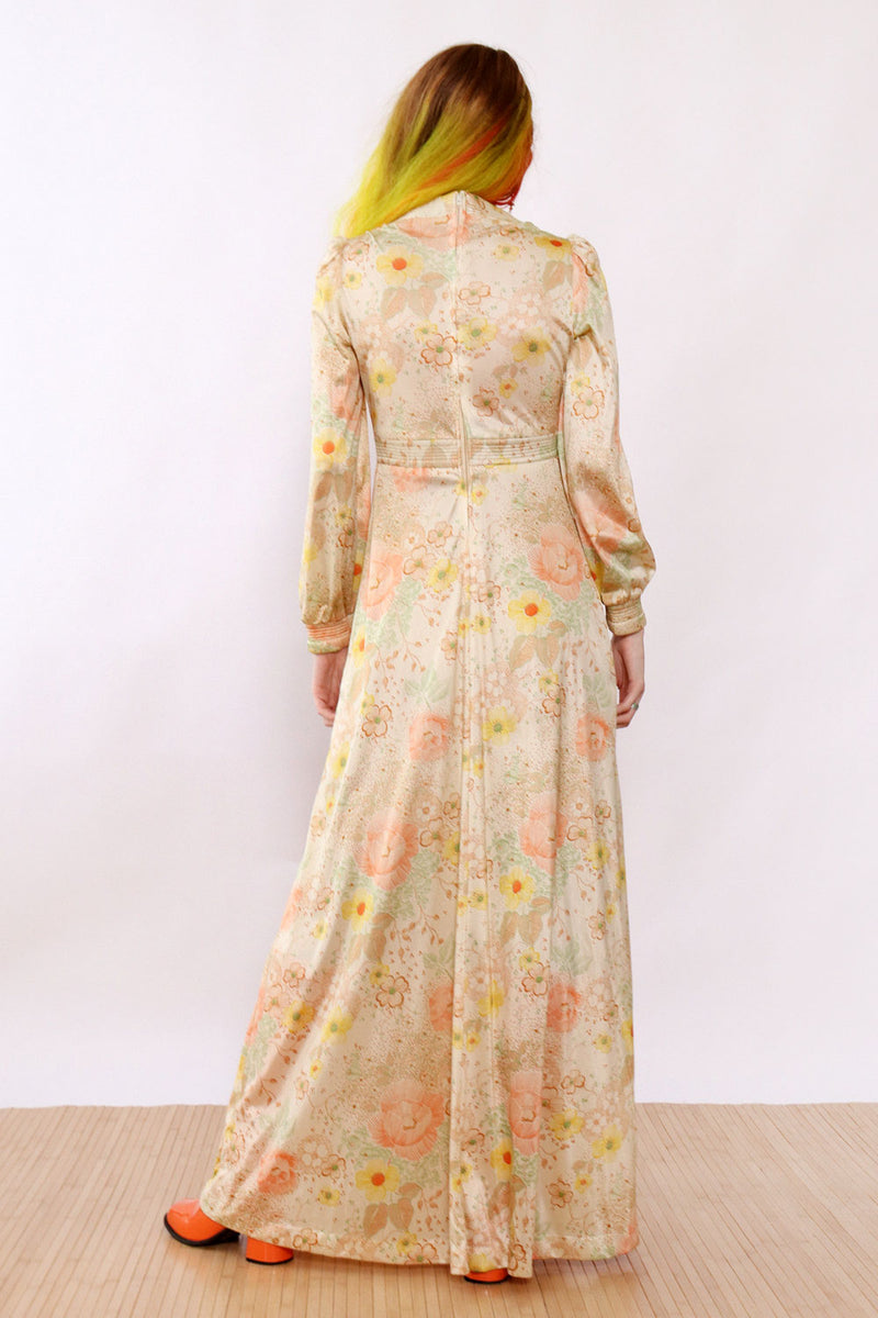 Desert Floral Maxi Dress S