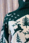 B. Altman Pine Tree Reindeer Sweater M/L
