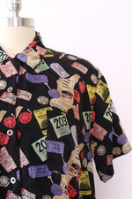Nicole Miller Novelty Silk Top M