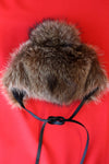 Adolfo Fur Pompom Bonnet Hat