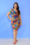 Vibrant Lillies Mini Dress L
