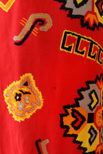 David Brown Fiery Ikat Print Caftan XS/S