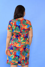Vibrant Lillies Mini Dress L
