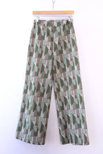 Geometric Faux Stitch Flares M/L