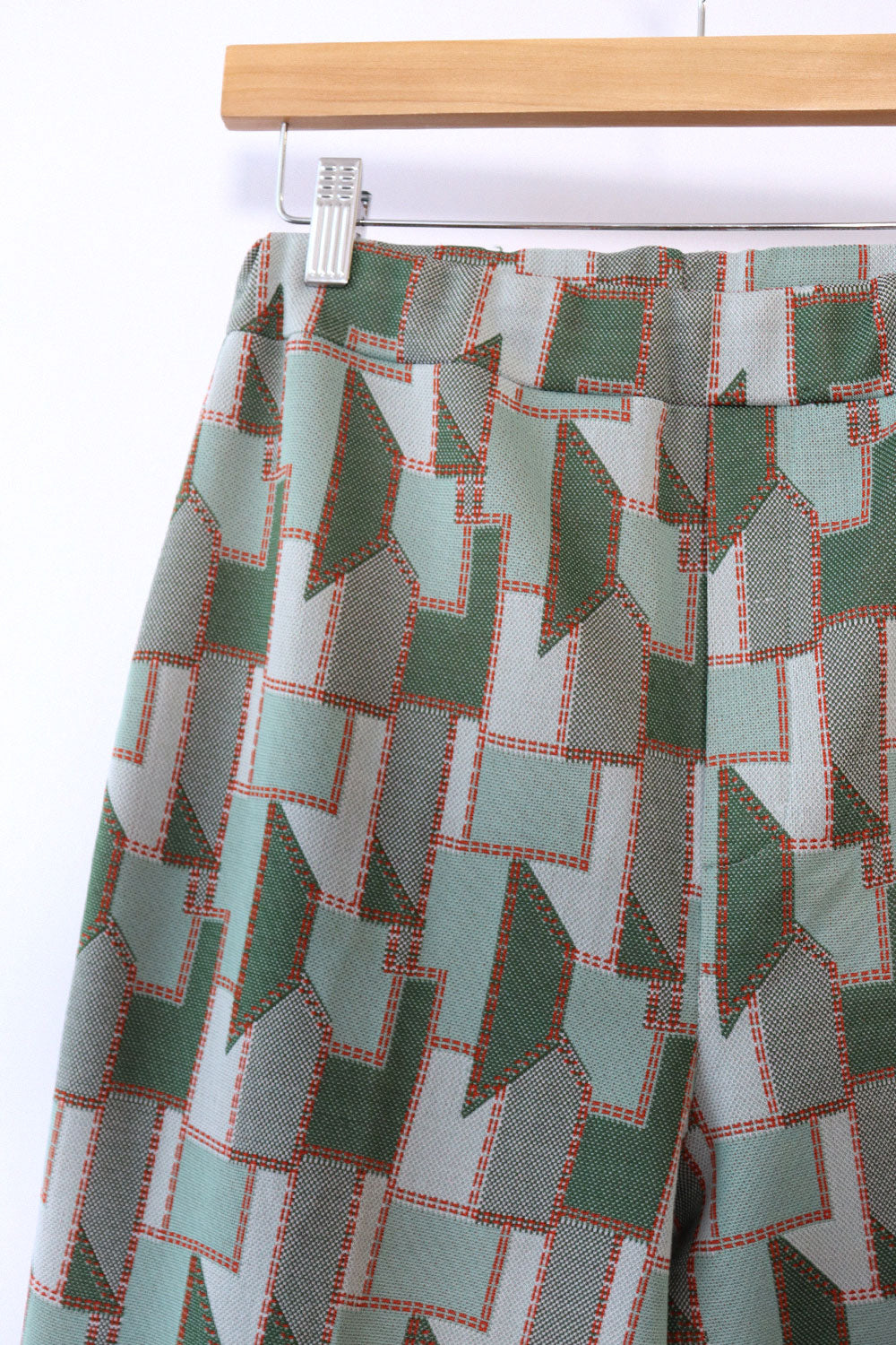 Geometric Faux Stitch Flares M/L