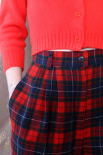 Pendleton Plaid Pleat Shorts XS-M