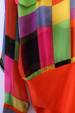 Gianni Versace Silk Chiffon Bodysuit M-M/L