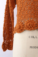 Sienna Mum Crochet Cropped Top S-L