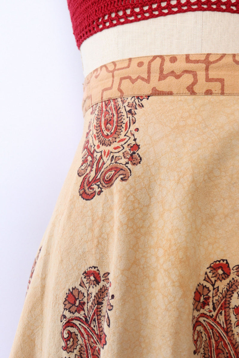 Elephant Batik Wrap Skirt M-XL