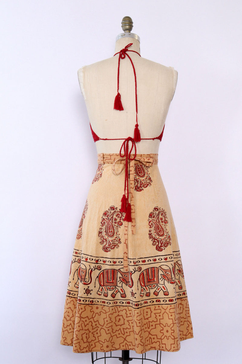 Elephant Batik Wrap Skirt M-XL