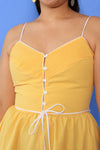Lemon Piping Sundress M