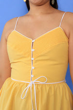 Lemon Piping Sundress M