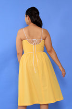 Lemon Piping Sundress M