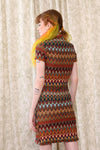 Flaming Feather Knit Mini Dress XS