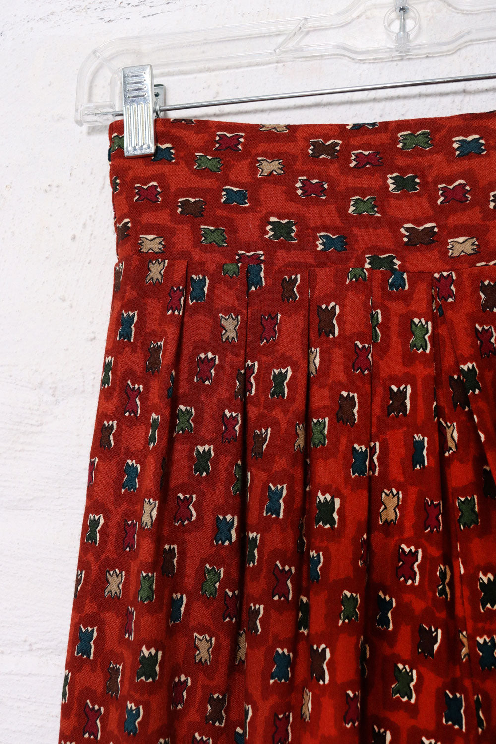 Rust Medallion Rayon Culottes S