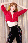 Sequined Velvet Party Pants XS