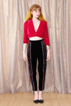 Sequined Velvet Party Pants XS