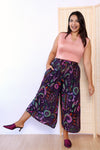 Purple Power Pleat Culottes M