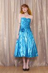 Tourmaline Taffeta Party Dress XS