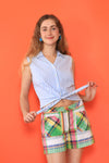 Crazy Horse Plaid Short Shorts M