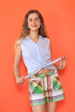 Crazy Horse Plaid Short Shorts M