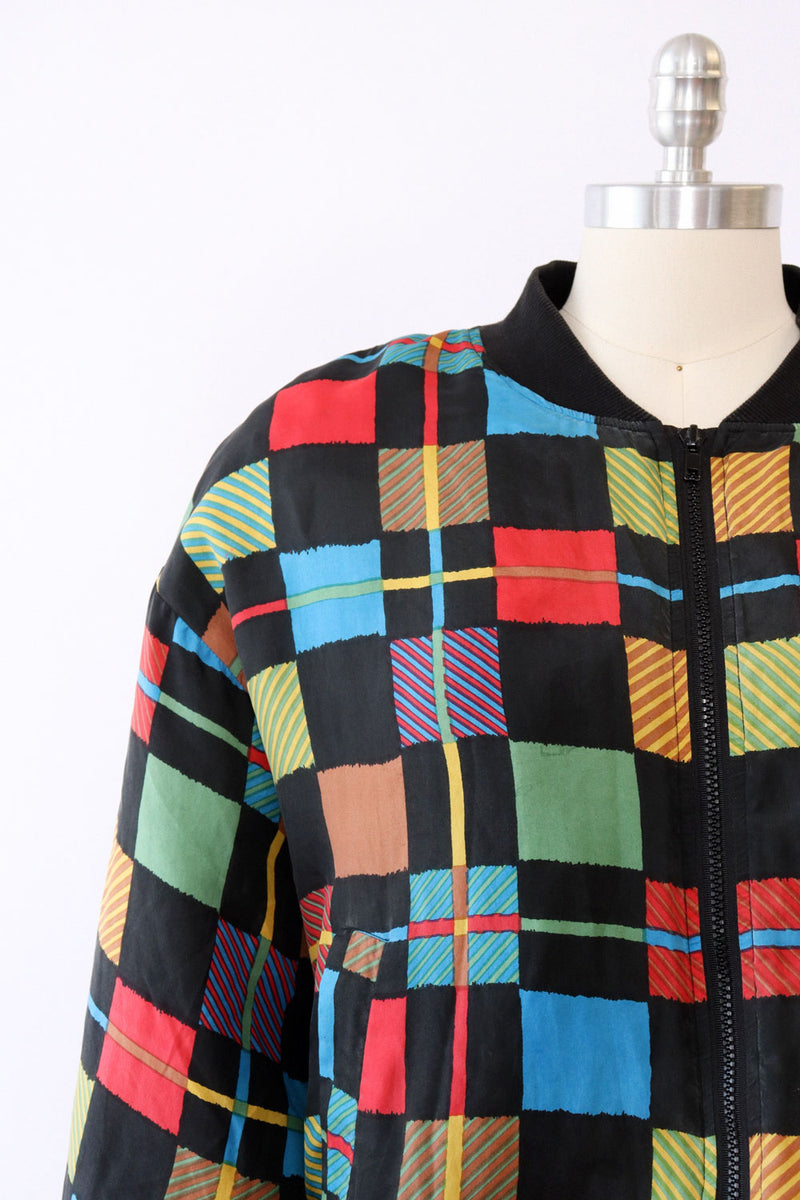 Carol Horn Geo Silk Bomber M