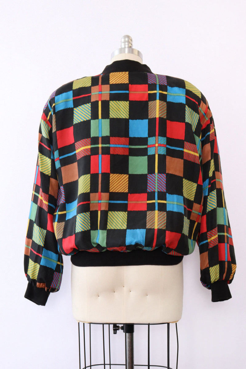 Carol Horn Geo Silk Bomber M