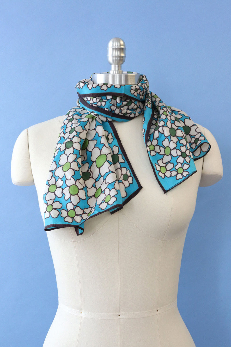 Japanese Floral Long Scarf