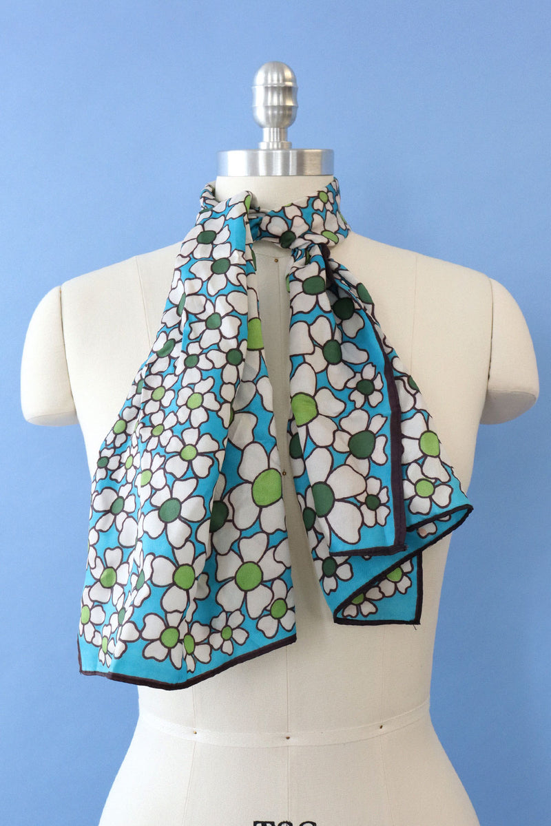 Japanese Floral Long Scarf