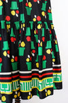 Flower Pot Print Halter Dress M