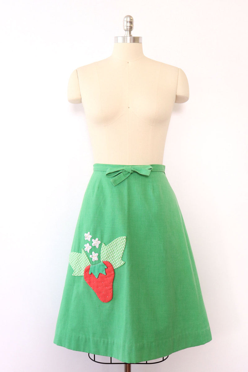 Strawberry Fields Wrap Skirt M/L