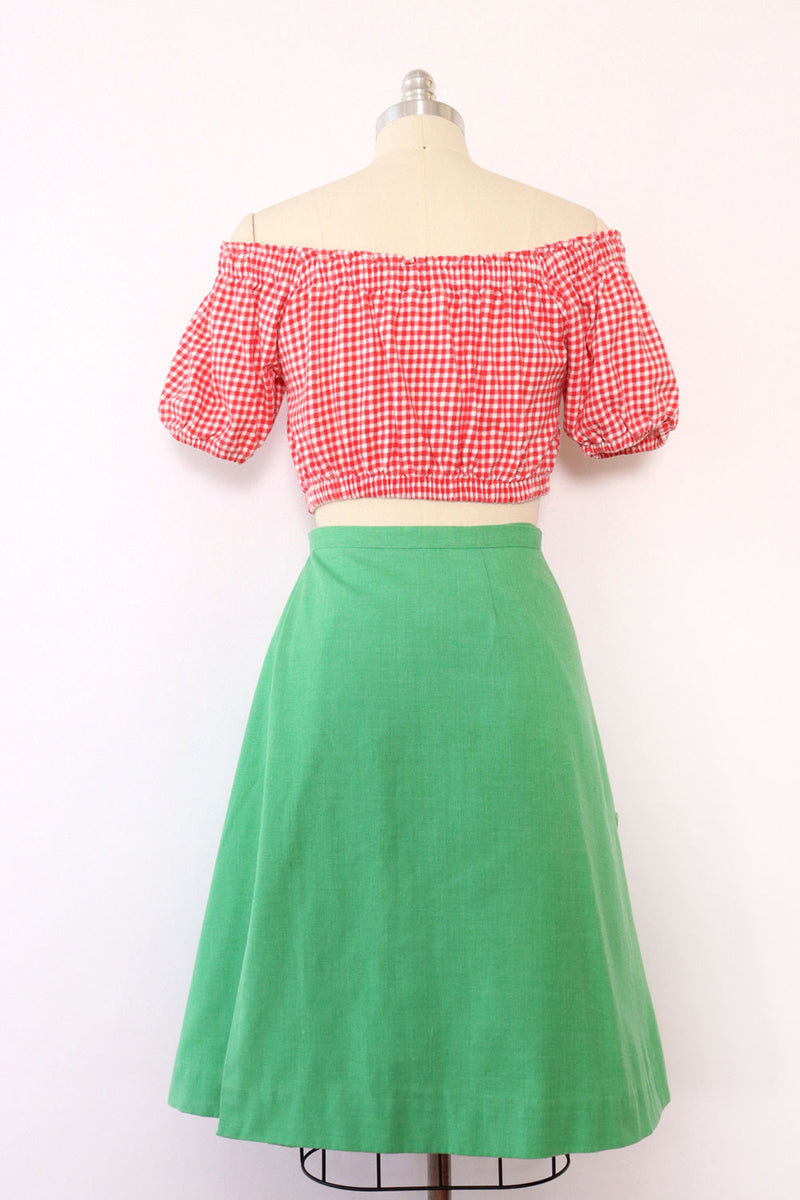 Strawberry Fields Wrap Skirt M/L