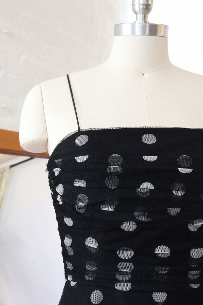 Polka Dot Fit Flare Dress S/M-M