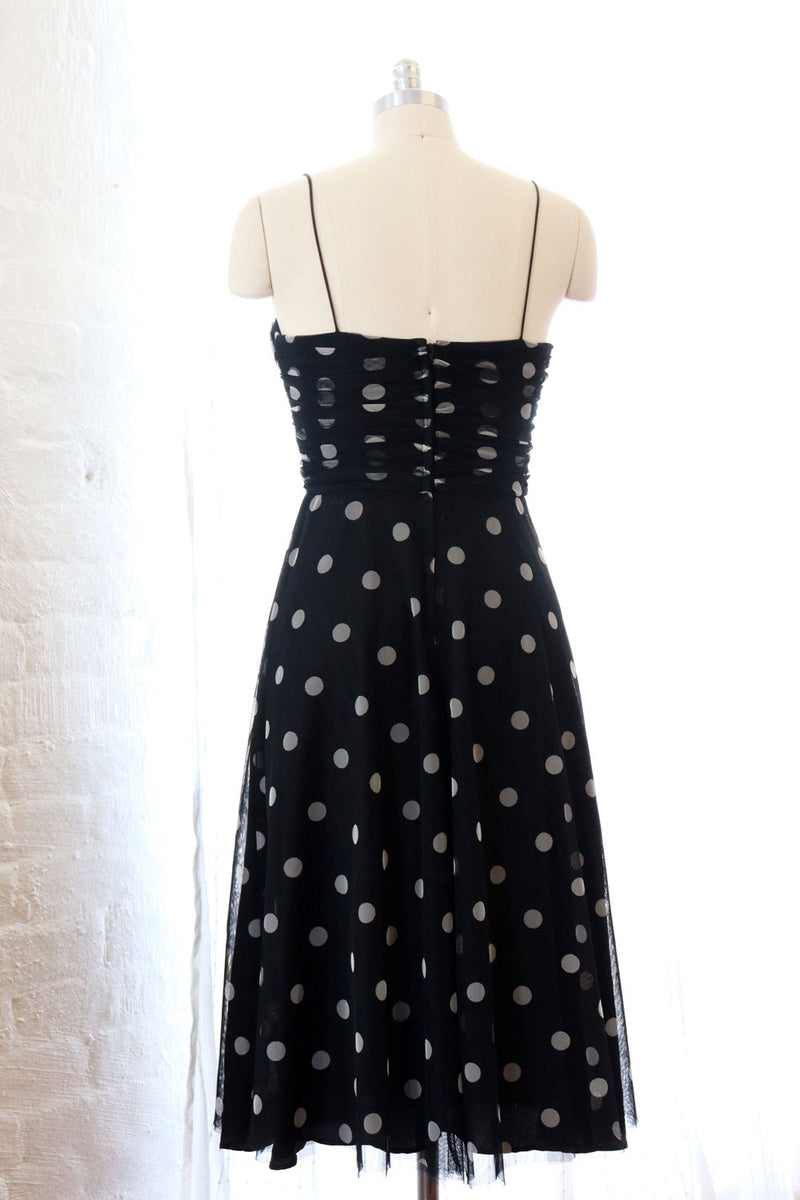Polka Dot Fit Flare Dress S/M-M