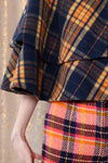 Woodsy Plaid Double Cape XS-L