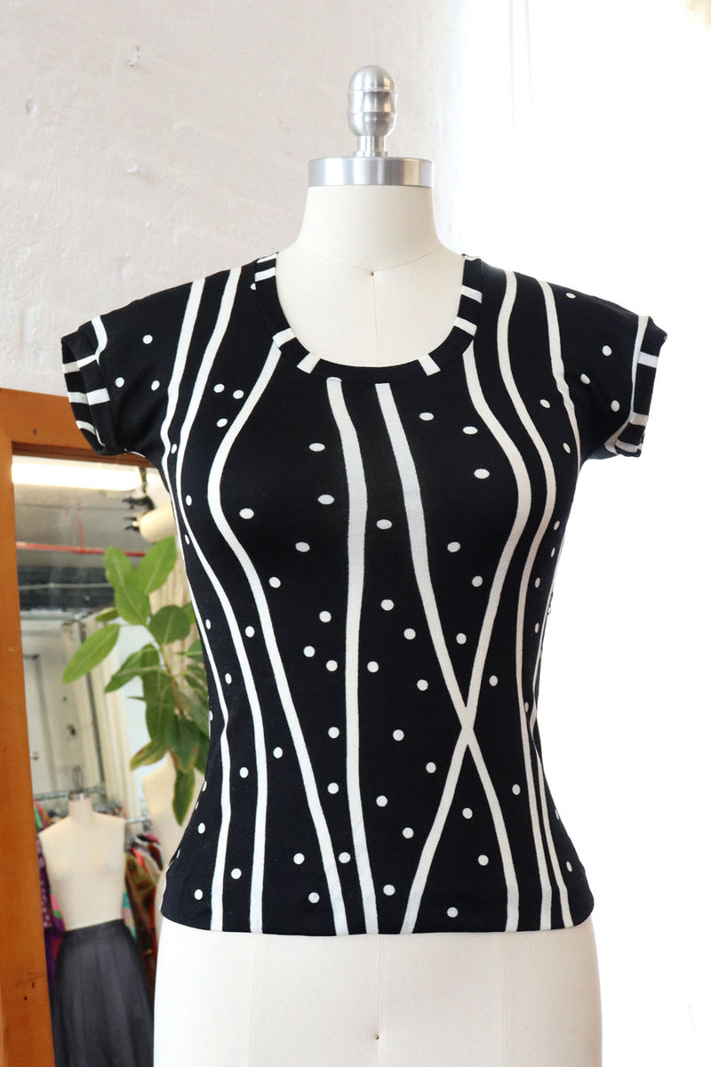 Cathy Geo Scoop Tee XS/S