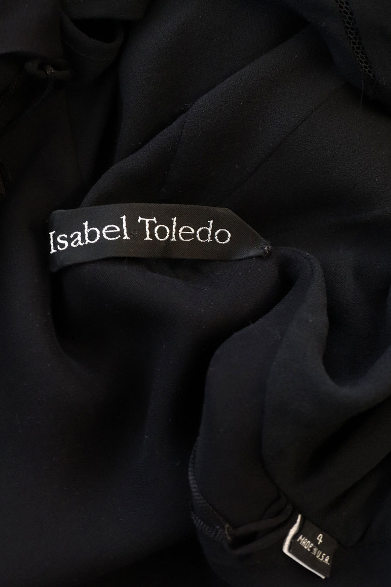Isabel Toledo Silk Wrap Dress XS/S