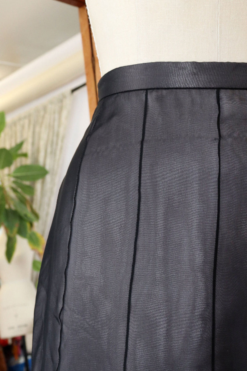Black Chiffon Layer Skirt S