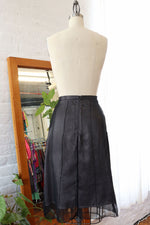 Black Chiffon Layer Skirt S