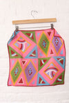 Bright Geometric Cotton Kerchief