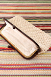 Ivory Raffia Clutch