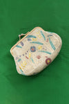 Tiny Painted Leather Pouch