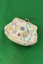 Tiny Painted Leather Pouch