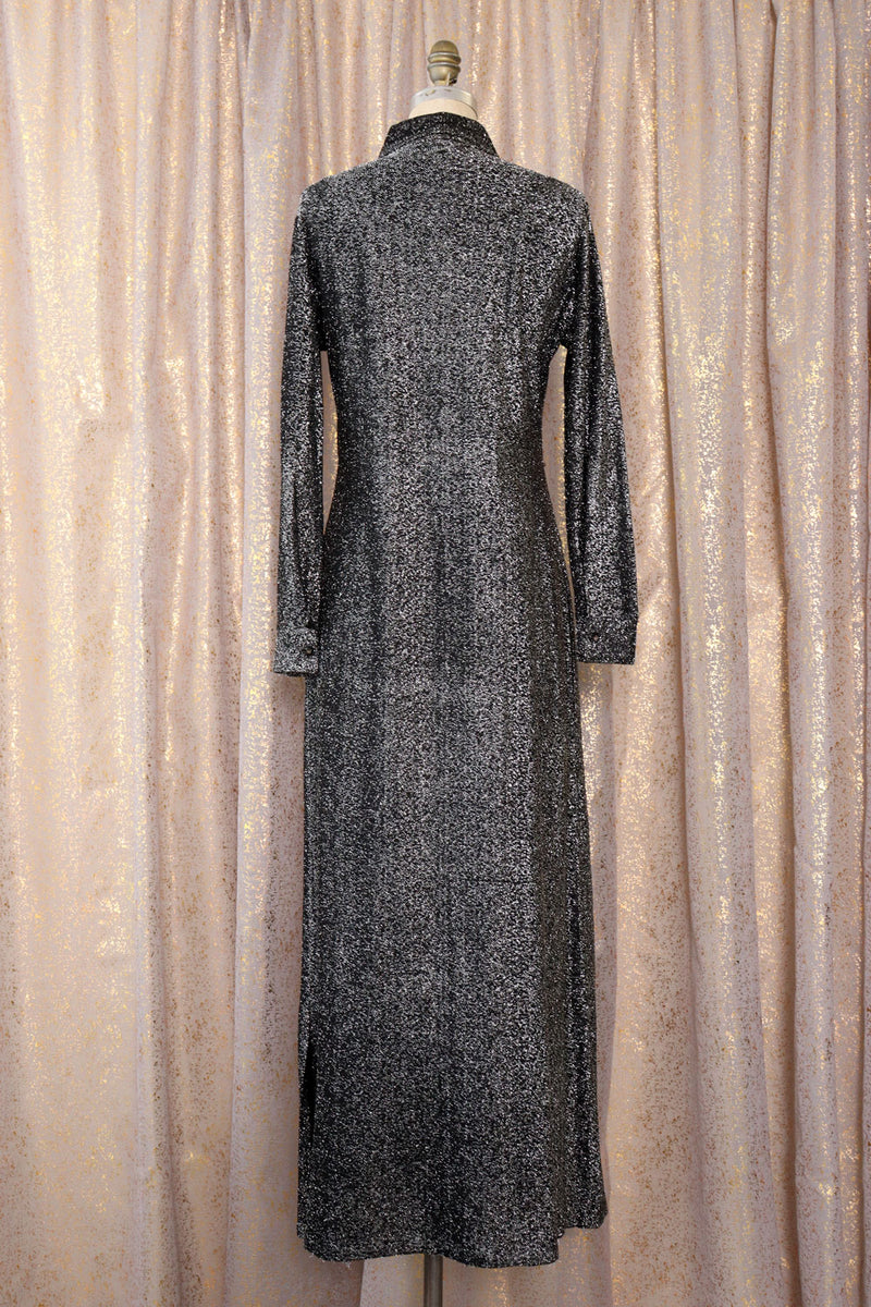 Black Stardust Maxi Dress M/L