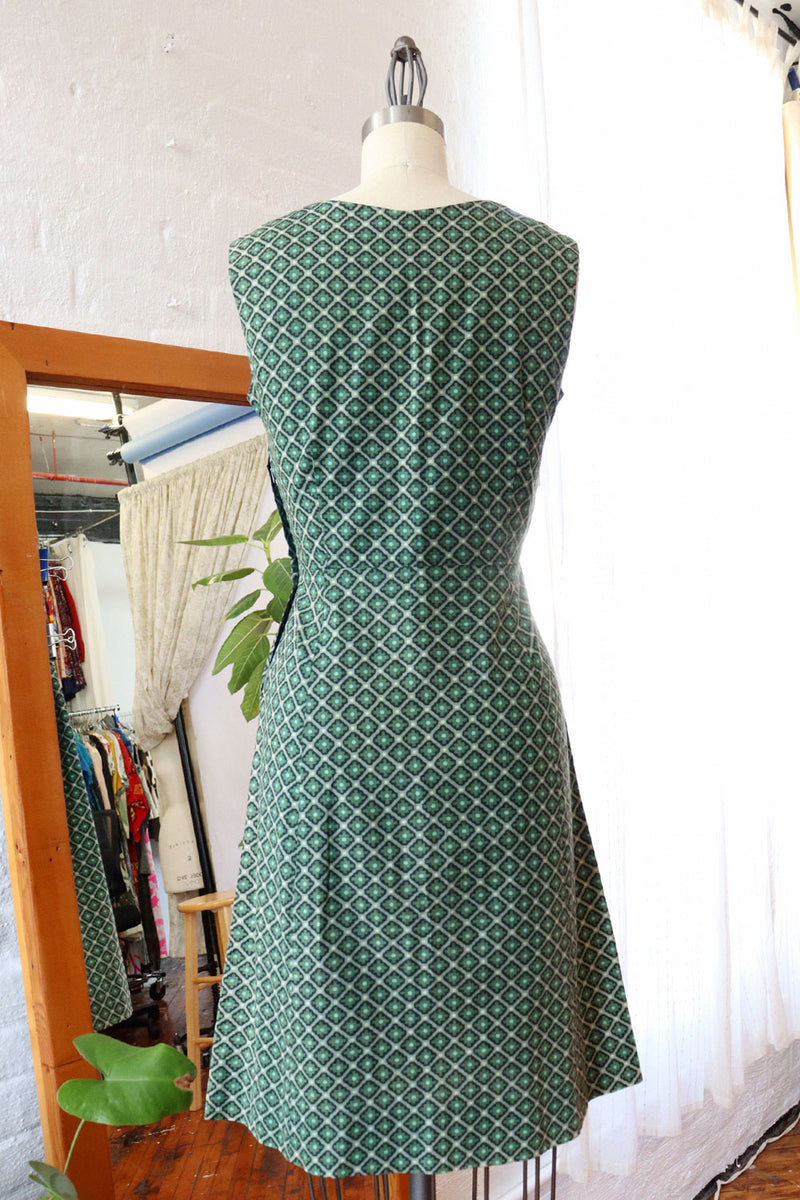 Green Medallion Cotton Dress XS/S