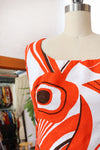 Scarlet Graphic Floral Maxi S
